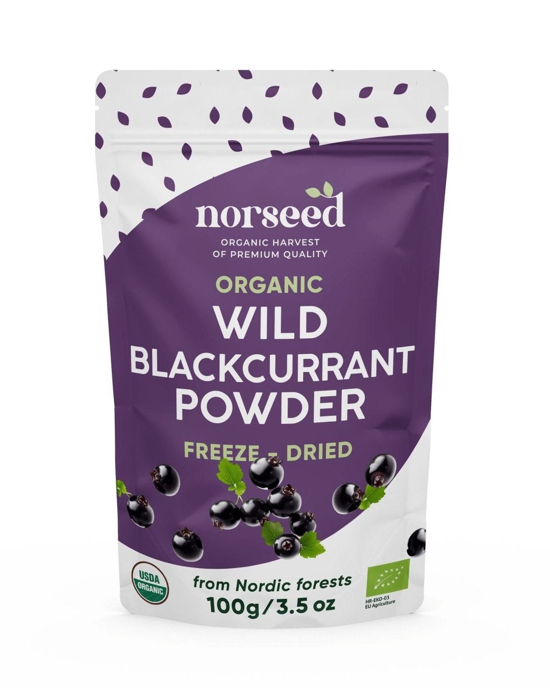 Freeze-Dried Organic Wild Blackcurrant Powder