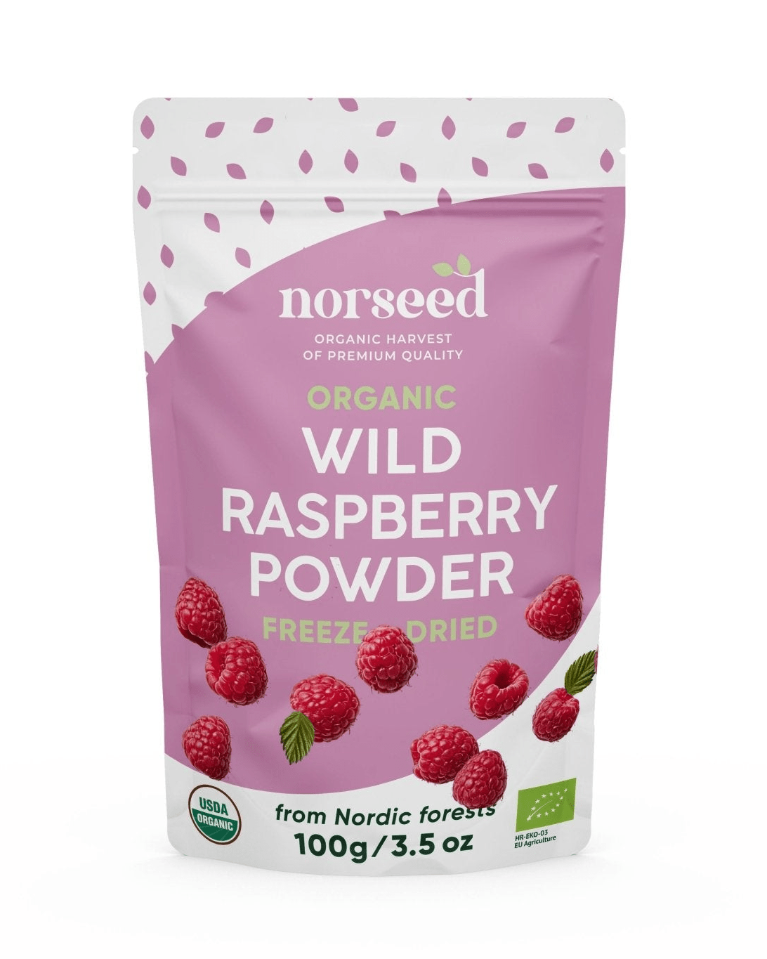 Freeze-Dried Organic Wild Raspberry Powder